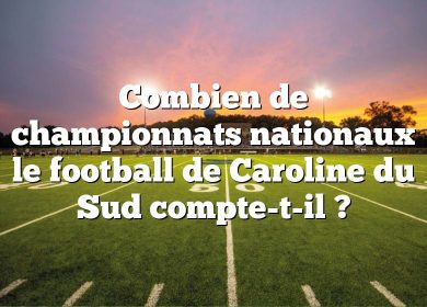 Combien de championnats nationaux le football de Caroline du Sud compte-t-il ?